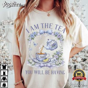 I Am The Tea You Will Be Having Lady Whistledown Bridgerton T Shirt (2)