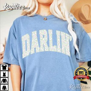 Ditsy Flowers Darlin Coquette Shabby Chic T Shirt (3)