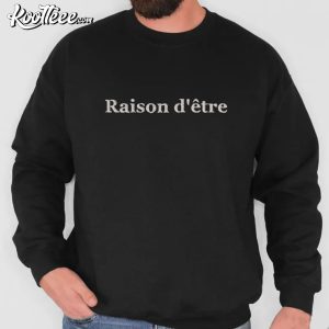 Raison D'Etre French Phrase Embroidered Sweatshirt (4)