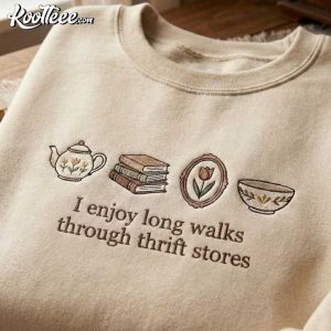 Thrift Store Vintage Shopping Lover Embroidered Sweatshirt (4)