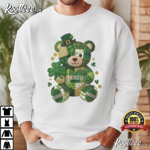 Lucky Irish Teddy Bear St Patricks Day T Shirt (4)