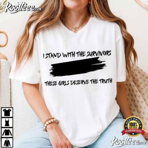 Epstein Victims I Stand With Survivors They Deserve The Truth T Shirt (1)