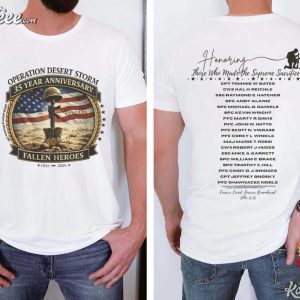 Operation Desert Storm Fallen Heroes 35 Year Anniversary T Shirt (3)