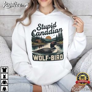 Heated Rivalry Stupid Canadian Wolf Bird LGBTQ Hockey Fan T Shirt (4)