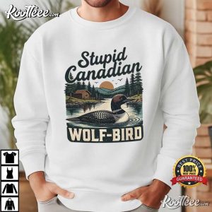 Heated Rivalry Stupid Canadian Wolf Bird LGBTQ Hockey Fan T Shirt (1)