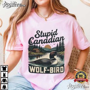 Heated Rivalry Stupid Canadian Wolf Bird LGBTQ Hockey Fan T Shirt (3)