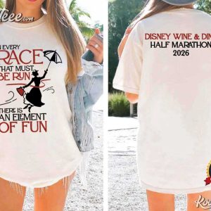 Disney Themed Mary Poppins In Every Race That Must Be Run T Shirt (3)