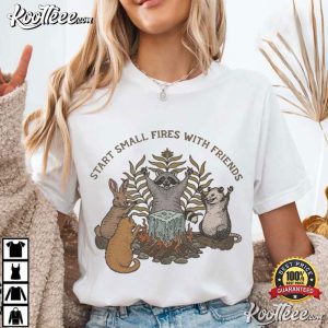 Raccoon Start Small Fires With Friends Abolish Ice Community T Shirt (2)
