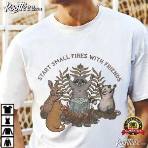 Raccoon Start Small Fires With Friends Abolish Ice Community T Shirt (3)