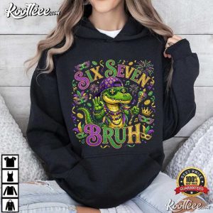 Alligator Six Seven Bruh Mardi Gras Funny T Shirt (3)