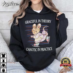 Mouse Ice Skating Graceful In Theory T Shirt (4)