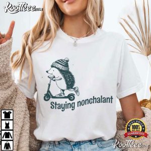 Hedgehog Staying Nonchalant Meme T Shirt (2)