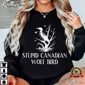 Heated Rivalry Stupid Canadian Wolf Bird Meme T Shirt (4)
