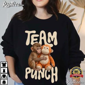Animal Team Punch Monkey Macaque T-Shirt Animal Team Punch Monkey Macaque T Shirt (1)