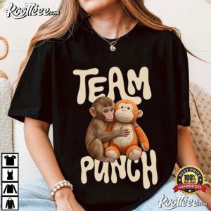 Animal Team Punch Monkey Macaque T-Shirt Animal Team Punch Monkey Macaque T Shirt (2)