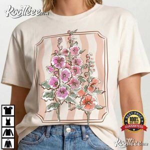 Vintage Floral Cottagecore Botanical Garden T Shirt (2)