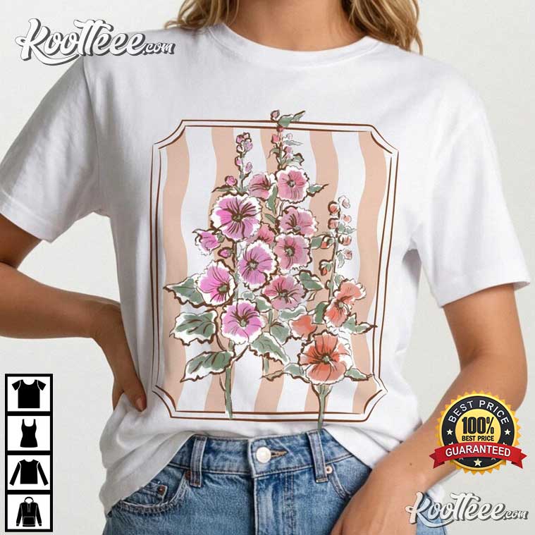 Vintage Floral Cottagecore Botanical Garden T-Shirt