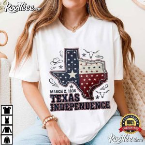 Texas Independence Day Vintage Western T Shirt (1)