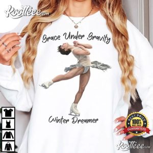 Grace Under Gravity Figure Skating Winter Dreamer T-Shirt Grace Under Gravity Figure Skating Winter Dreamer T Shirt (1)