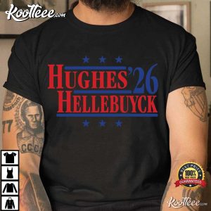 Hughes And Hellebuyck '26 Team USA Retro Campaign T-Shirt Hughes And Hellebuyck '26 Team USA Retro Campaign T Shirt (4)