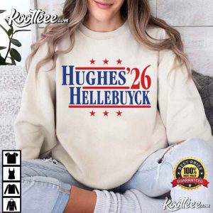 Hughes And Hellebuyck '26 Team USA Retro Campaign T-Shirt Hughes And Hellebuyck '26 Team USA Retro Campaign T Shirt (2)
