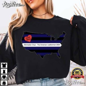 Leather Pride Flag Elimination ONYX American Brotherhood T Shirt (1)
