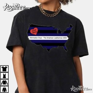 Leather Pride Flag Elimination ONYX American Brotherhood T Shirt (2)
