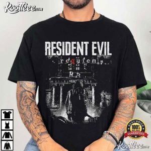 Resident Evil Requiem Vintage Leon Kennedy Game Fan T Shirt (1)