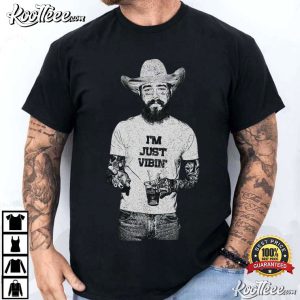 Post Malone Western Posty I’m Just Vibin T Shirt (2)