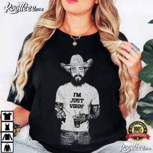 Post Malone Western Posty I’m Just Vibin T Shirt (3)
