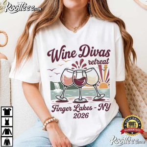 Wine Divas Retreat Finger Lakes NY T Shirt (2)