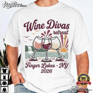 Wine Divas Retreat Finger Lakes NY T Shirt (3)