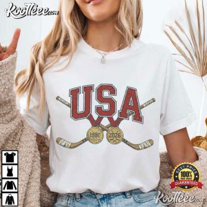 USA Hockey Gold Medal 1980 And 2026 T Shirt (1)