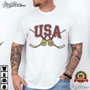 USA Hockey Gold Medal 1980 And 2026 T Shirt (2)