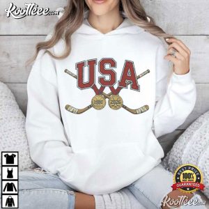 USA Hockey Gold Medal 1980 And 2026 T Shirt (3)