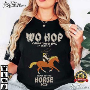 Wo Hop Chinatown NYC 2026 Year Of The Horse T Shirt (1)