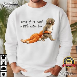 Monkey Punch Holding Plush Toy Animal Lover T Shirt (4)