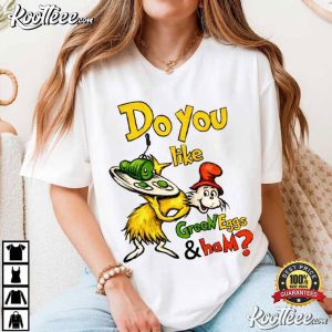Dr Seuss Green Eggs And Ham Oil Painting T-Shirt