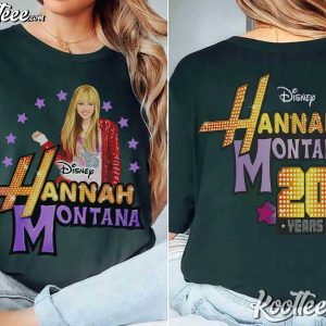 Disney Hannah Montana Pop Star 20th Anniversary T-Shirt Disney Hannah Montana Pop Star 20th Anniversary T Shirt (4)