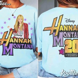 Disney Hannah Montana Pop Star 20th Anniversary T-Shirt Disney Hannah Montana Pop Star 20th Anniversary T Shirt (2)
