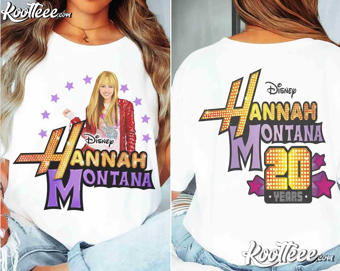 Disney Hannah Montana Pop Star 20th Anniversary T-Shirt Disney Hannah Montana Pop Star 20th Anniversary T-Shirt