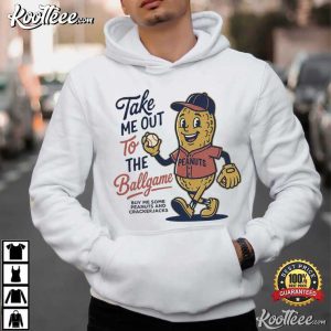Take Me Out To The Ballgame Vintage Peanut Baseball Mascot T Shirt (1)