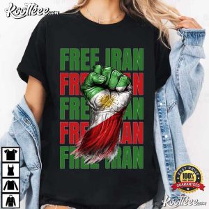 Free Iran We Stand With Iran Protest T Shirt (2)