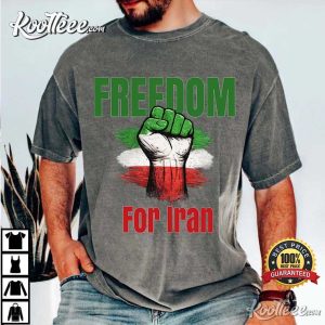 Freedom For Iran Anti War Political Statement T-Shirt Freedom For Iran Anti War Political Statement T Shirt (2)