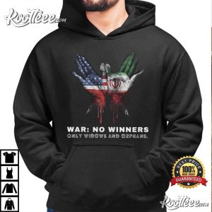 Iran USA Peace No Winners Anti War Graphic T-Shirt Iran USA Peace No Winners Anti War Graphic T Shirt (3)