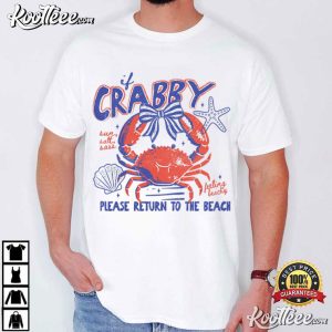 If Crabby Please Return To The Beach Summer T Shirt (1)