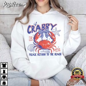 If Crabby Please Return To The Beach Summer T Shirt (3)