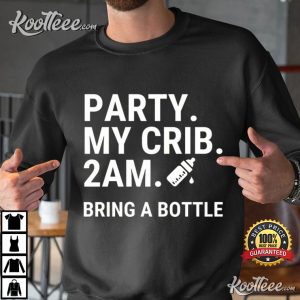 Party At My Crib Funny Baby Clothes T-Shirt Party At My Crib Funny Baby Clothes T Shirt (4)