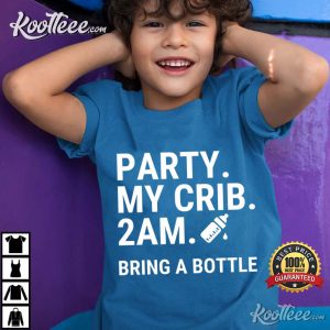 Party At My Crib Funny Baby Clothes T-Shirt Party At My Crib Funny Baby Clothes T Shirt (2)