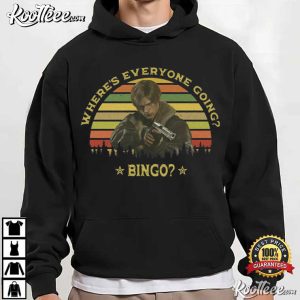 Resident Evil Leon Kennedy Bingo Game Fan T Shirt (4)